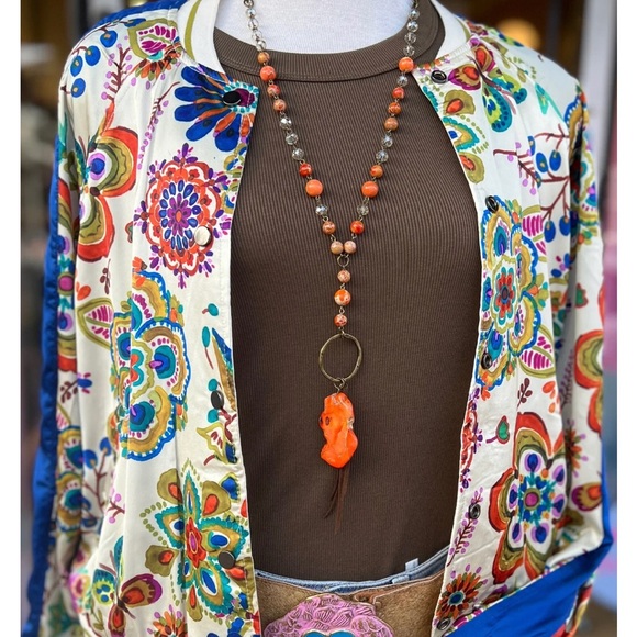 Jackets & Blazers - Floral Multicolor Women's Reversible Bomber Jacket Boho